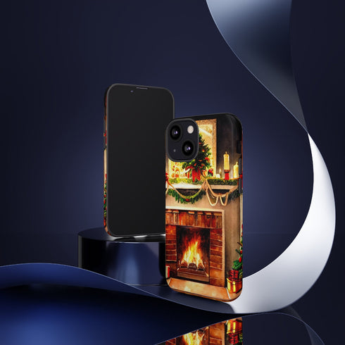 Warm Chirstmas Hearth - Impact Resistant Phone Case